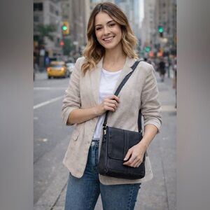 COACH LEATHER CROSSBODY BAG VINTAGE VGUC #9366